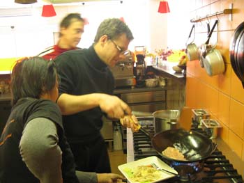 In action